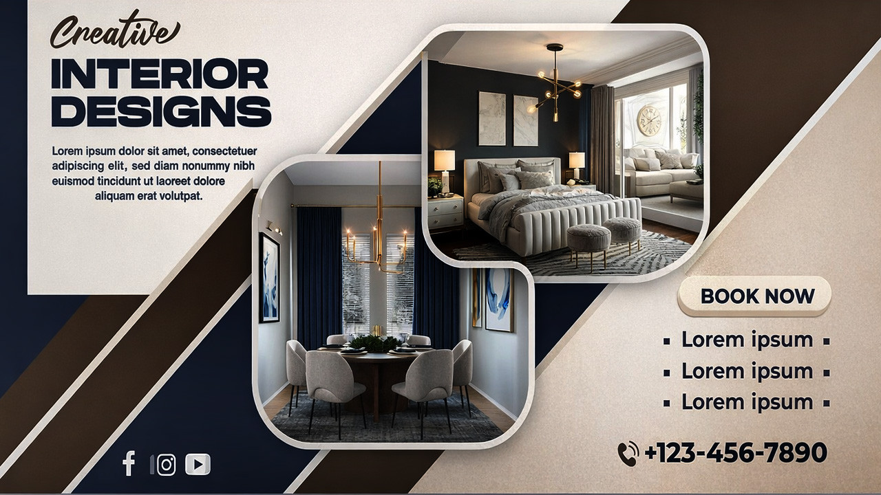 professional posts designs in Adobe photoshop